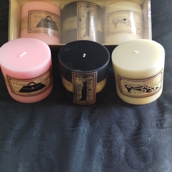 NWT Paris Theme Palm Wax candle set - Picture 2 of 3